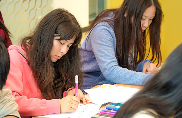 Korean calligraphy practice